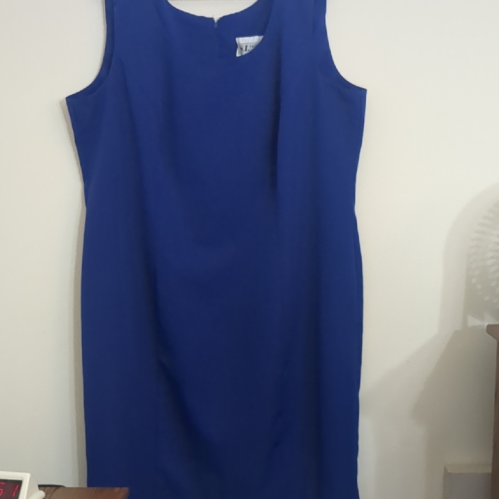 S.L. Fashions Royal Blue Dress Set   Short Sleeves Size 18 WP Formal - Picture 3 of 7